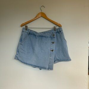 SHEIN 1XL Skort Light Wash